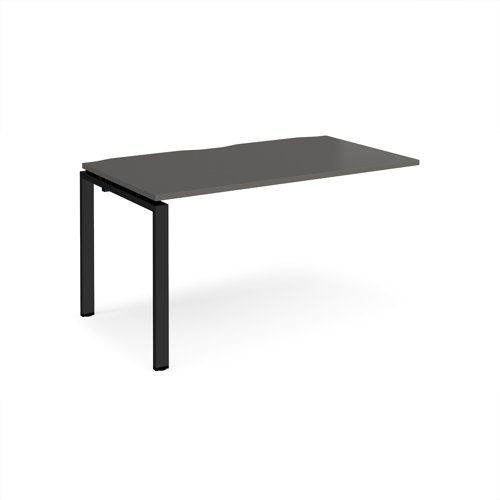 Adapt add on unit single 1400mm x 800mm - black frame, storm grey top