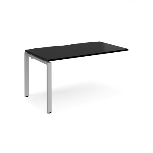 Adapt add on unit single 1400mm x 800mm - silver frame, black top