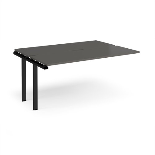 Adapt add on unit single 1600mm x 1200mm - black frame, storm grey top