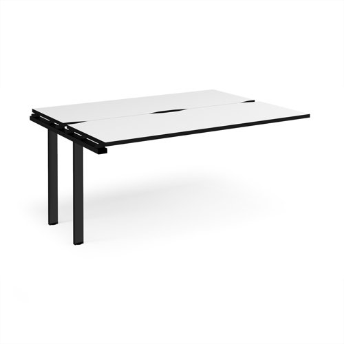 Adapt add on unit single 1600mm x 1200mm - black frame, white top, black edge