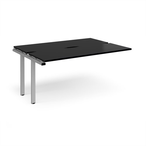 Adapt add on unit single 1600mm x 1200mm - silver frame, black top