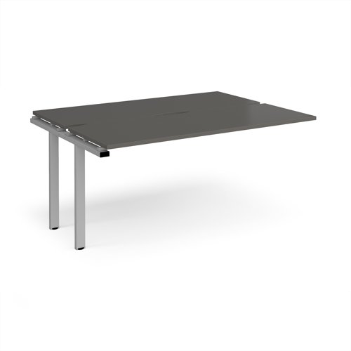 Adapt add on unit single 1600mm x 1200mm - silver frame, storm grey top