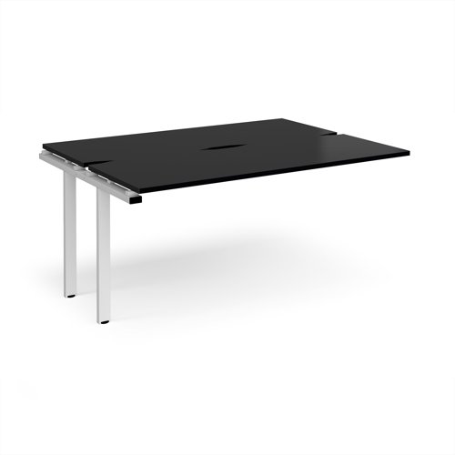 Adapt add on unit single 1600mm x 1200mm - white frame, black top