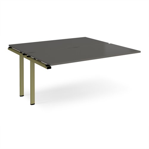 Adapt add on unit single 1600mm x 1600mm - green frame, storm grey top