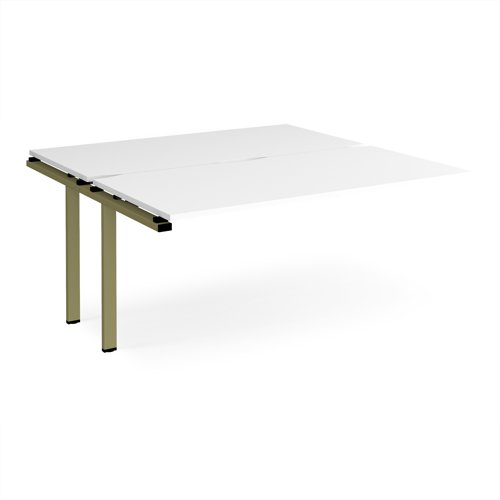 Adapt add on unit single 1600mm x 1600mm - green frame, white top