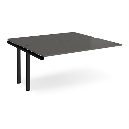 Adapt add on unit single 1600mm x 1600mm - black frame, storm grey top
