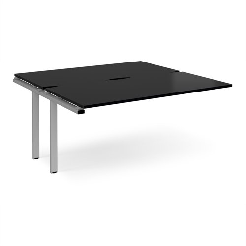 Adapt add on unit single 1600mm x 1600mm - silver frame, black top