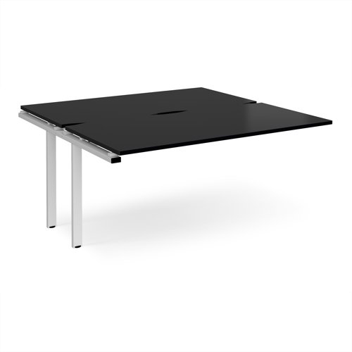 Adapt add on unit single 1600mm x 1600mm - white frame, black top