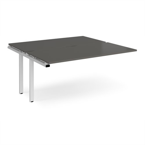 Adapt add on unit single 1600mm x 1600mm - white frame, storm grey top