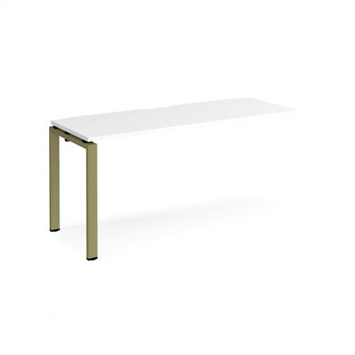 Adapt add on unit single 1600mm x 600mm - green frame, white top
