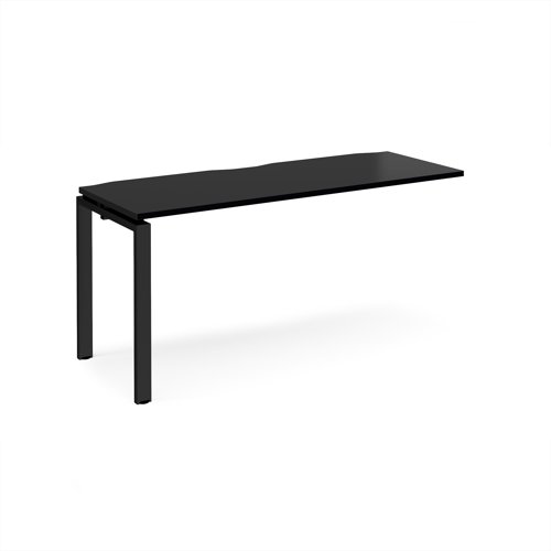 Adapt add on unit single 1600mm x 600mm - black frame, black top