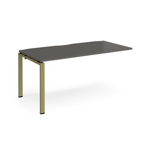 Adapt add on unit single 1600mm x 800mm - green frame, storm grey top