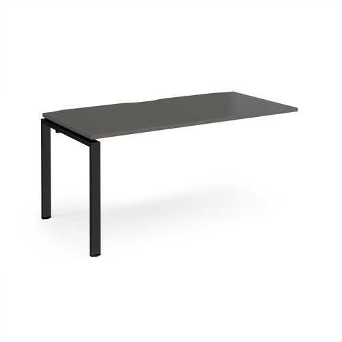 Adapt add on unit single 1600mm x 800mm - black frame, storm grey top