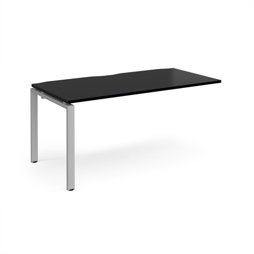 Adapt add on unit single 1600mm x 800mm - silver frame, black top