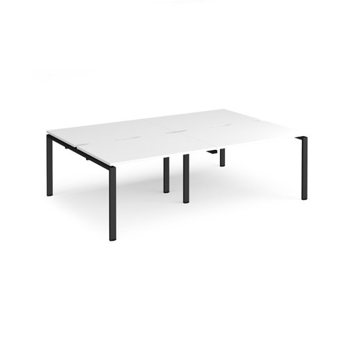 Adapt Desks 2 4m X 1 6m Black Leg White Free Delivery