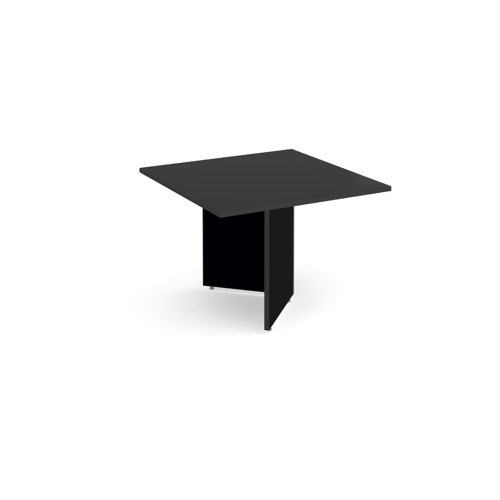 Arrow head leg square extension table 1000mm x 1000mm - Black