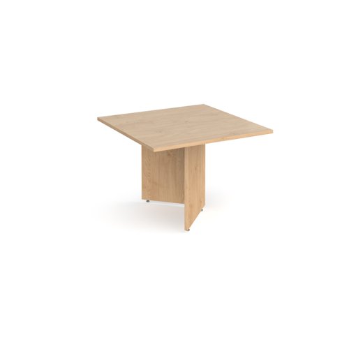 Arrow head leg square extension table 1000mm x 1000mm - Kendal oak