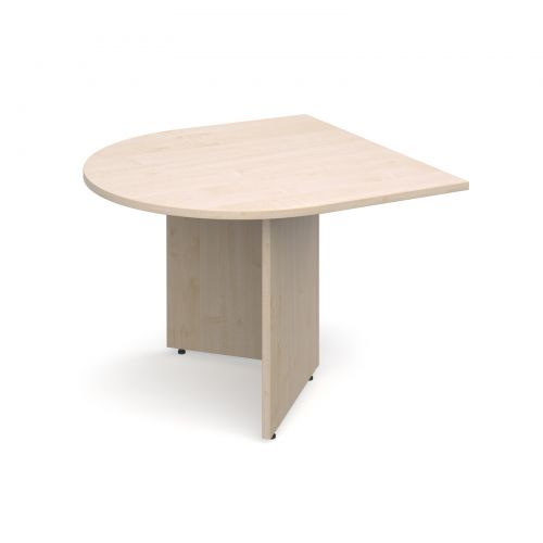 Arrow head leg radial extension table 1000mm x 1000mm - maple