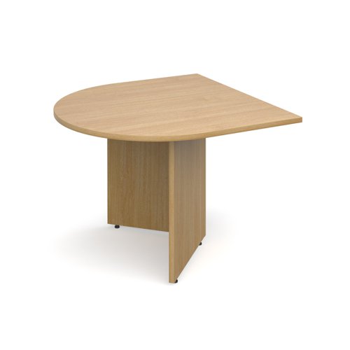 EB10DO Arrow head leg radial extension table 1000mm x 1000mm - oak