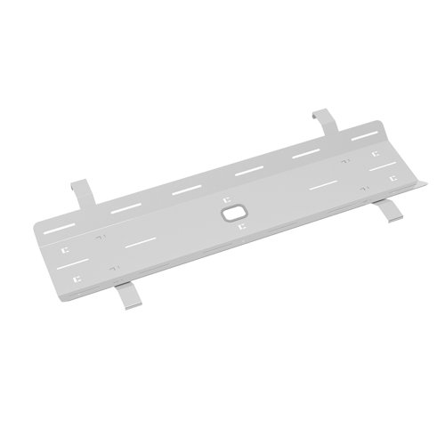 Double drop down cable tray & bracket for Adapt and Fuze desks 1600mm - silver