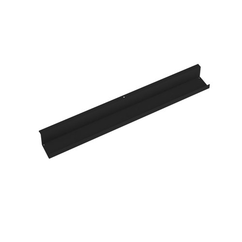 Single desk cable tray for Adapt and Fuze desks 1200mm - black