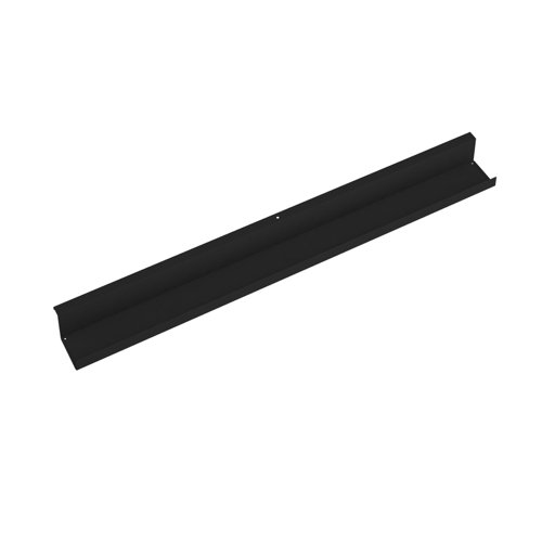 Single desk cable tray for Adapt and Fuze desks 1400mm - black Dams International