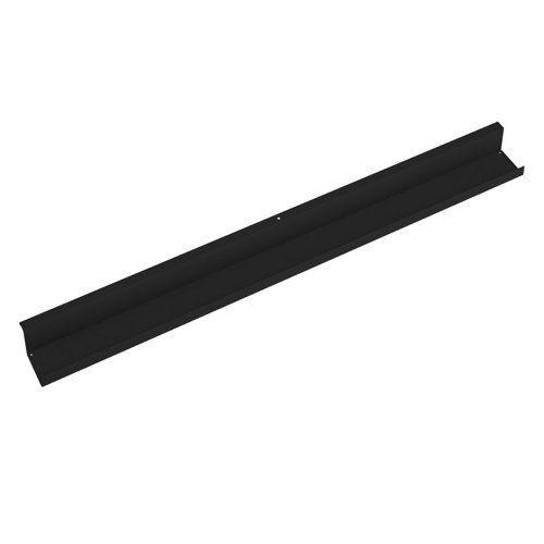Single desk cable tray for Adapt and Fuze desks 1600mm - black