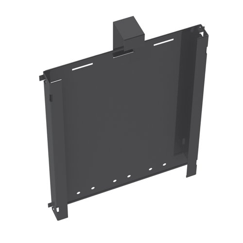 Adapt mass vertical cable riser for intermediate bench leg - black Desk Components EDCR-K