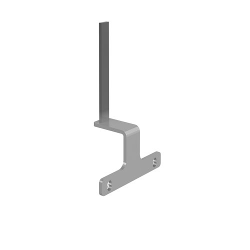 Screen bracket for the ends of back to back Adapt and Fuze desks - silver