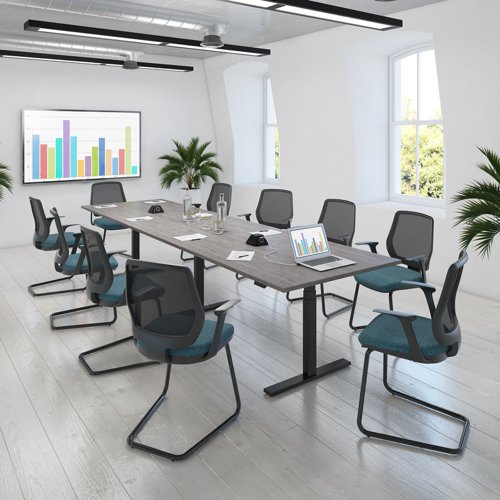 The new Elev8² Touch height adjustable tables combine unique design with versatility to transform corporate spaces like boardrooms into flexible meeting places. Lack of physical activity in offices is considered the main reason for back pain, fatigue and other complaints, and the majority of boardroom meeting are sedentary environments, so you can vary your position from sitting to standing allowing for a variety of postures throughout the meeting.