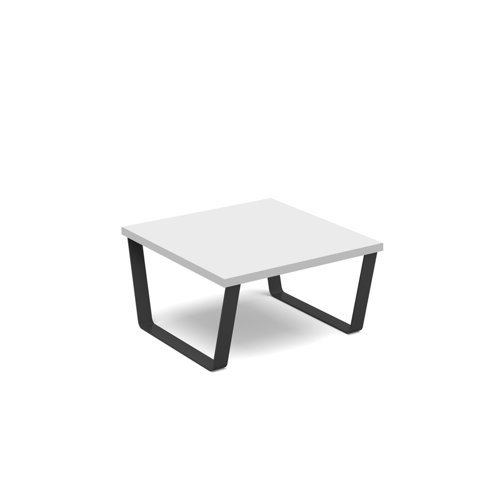 Encore modular coffee table with black sled frame - white  ENC-TAB01-MF-WH