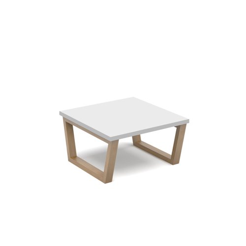 Encore² modular coffee table with wooden sled frame - white