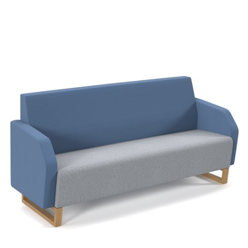 Encore² low back 3 seater sofa 1800mm wide with sled frame
