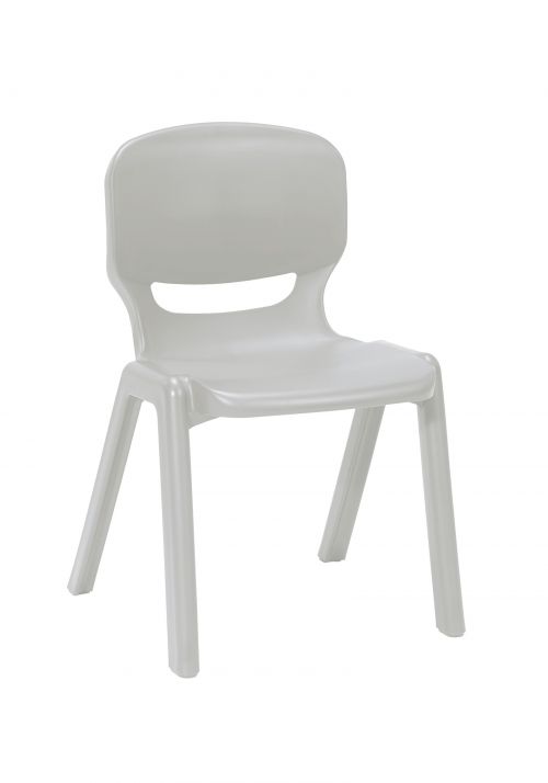 Ergos versatile one piece educational chair for age 14-16 (box of 4) - grey