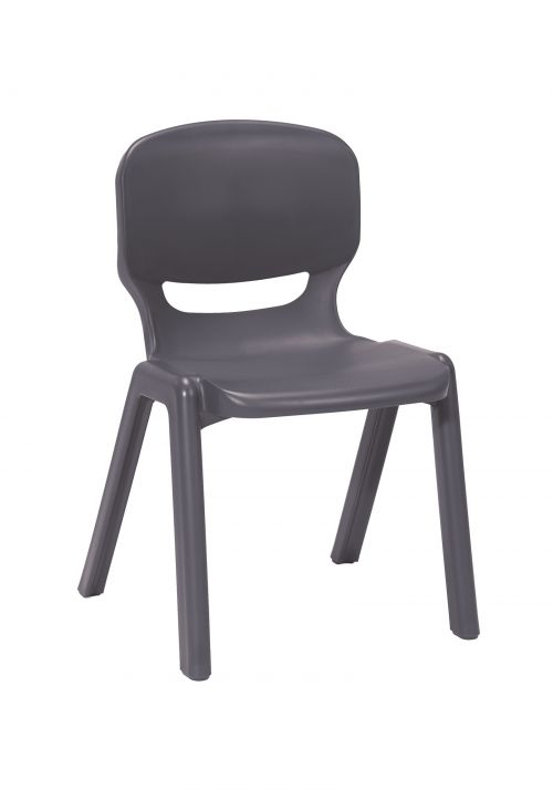 Ergos versatile one piece educational chair for age 14-16 (box of 4) - slate