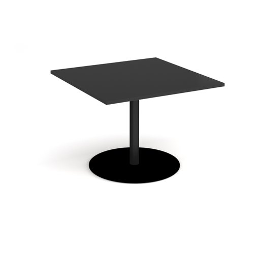 Eternal square extension table 1000mm x 1000mm - black base, black top