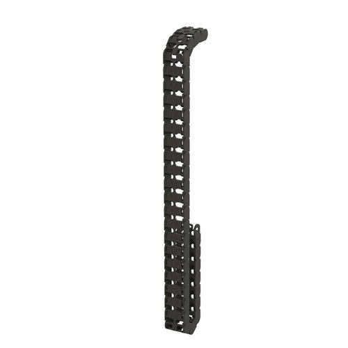 Elev8 vertical cable chain for back-to-back desks - black