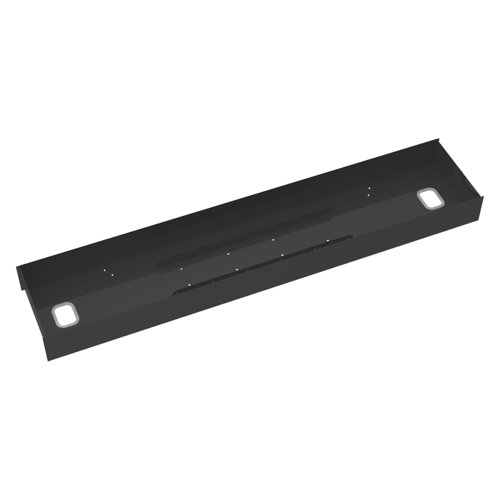 Elev8 Lower Cable Channel With Cover For Back To Back 1600mm Desks Black