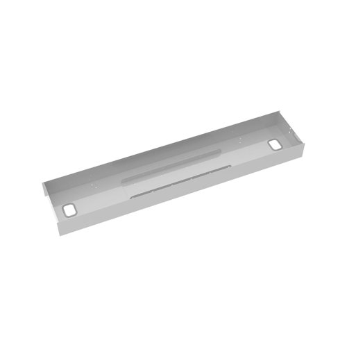 Elev8 lower cable channel with cover for back-to-back 1200mm desks - silver EV-LCC-854-S Buy online at Office 5Star or contact us Tel 01594 810081 for assistance