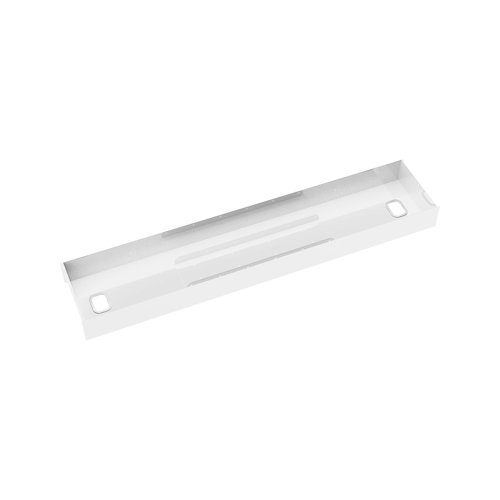 Elev8 lower cable channel with cover for back-to-back 1200mm desks - white  EV-LCC-854-WH