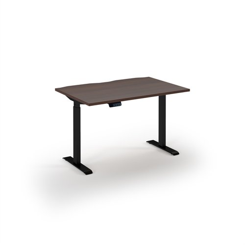 Elev8 Eco 1200w desk Elev8 Eco straight sit-stand desk 1200mm x 800mm - black frame, walnut top