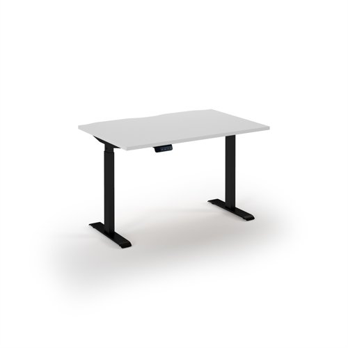 Elev8 Eco 1200w desk Elev8 Eco straight sit-stand desk 1200mm x 800mm - black frame, white top