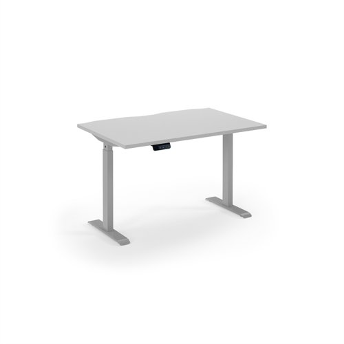Elev8 Eco 1200w desk Elev8 Eco straight sit-stand desk 1200mm x 800mm - silver frame, white top