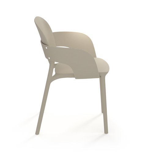 Everly multi-purpose chair with arms (pack of 2) - dove grey | EVE101H-DG | Dams International