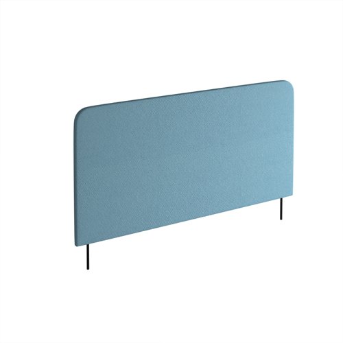 Vibe Elev8 fabric screen for back-to-back desks 1200mm x 600mm with black brackets - made to order