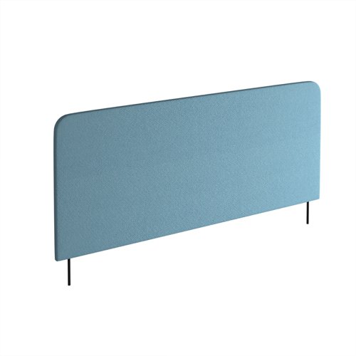 Vibe Elev8 fabric screen for back-to-back desks 1400mm x 600mm with black brackets - made to order