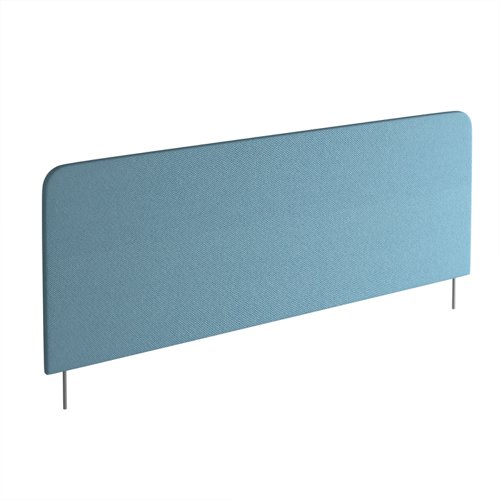 Vibe Elev8 fabric screen for back-to-back desks 1600mm x 600mm with silver brackets - made to order