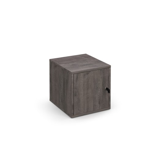 Flux modular storage single box locker - grey oak