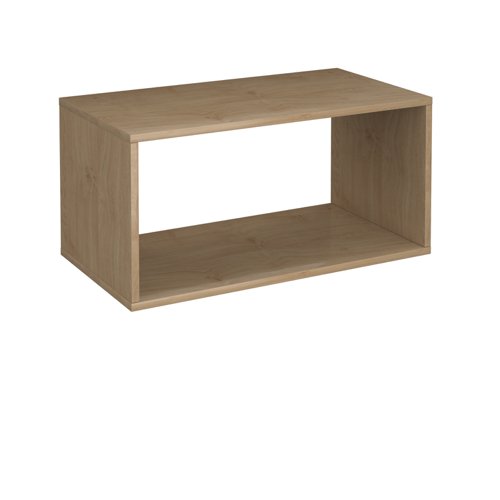 Flux modular storage double wooden cubby unit - kendal oak