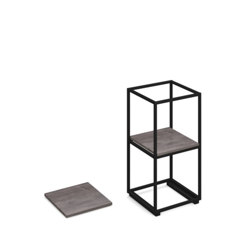FL-IS1-GO Flux modular storage single wooden inner shelf - grey oak